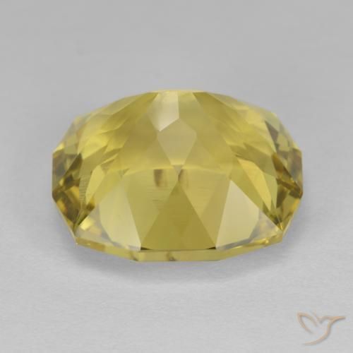 Quartzo Abelha amarela clara Natural 10.44ct, Almofada, VS