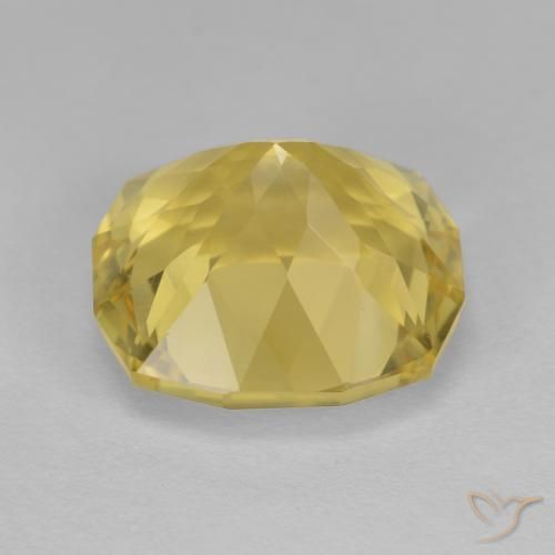 Quartzo Amarelo Dourado Claro Natural 8.35ct, Almofada, VS