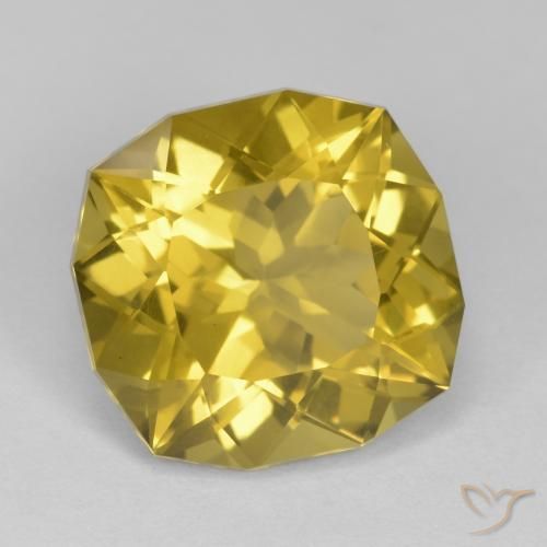 Quartzo amarelo médio Natural 9.43ct, Chique, VS