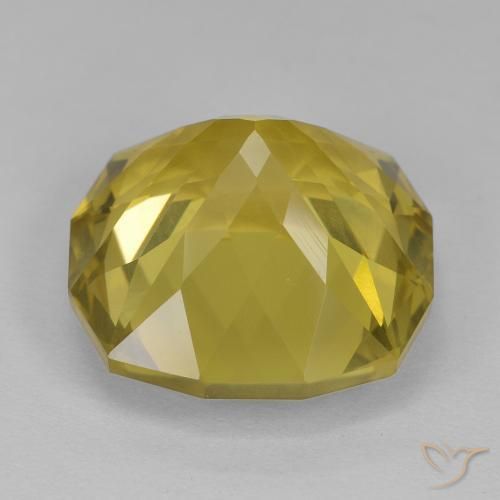 Quartzo amarelo médio Natural 15.14ct, Almofada, VS