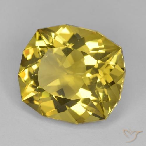 Quartzo Amarelo Dijon Natural 10.54ct, Almofada, VS