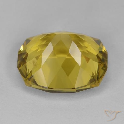 Quartzo Amarelo Dijon Natural 10.54ct, Almofada, VS