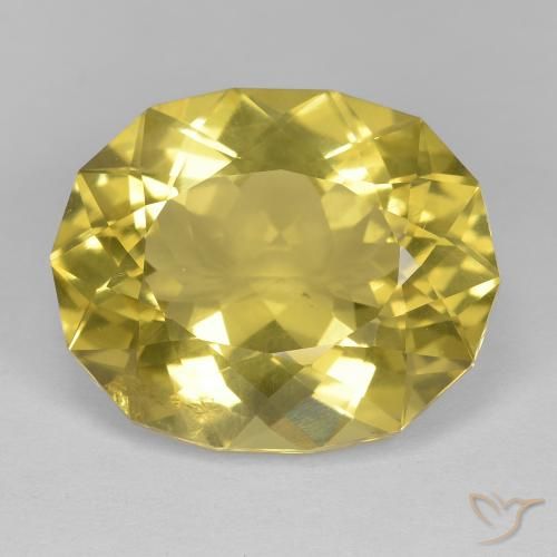 Quartzo amarelo de 17,24 quilates, formato estranho de 19,5 x 15,7 mm do Brasil, Photo A