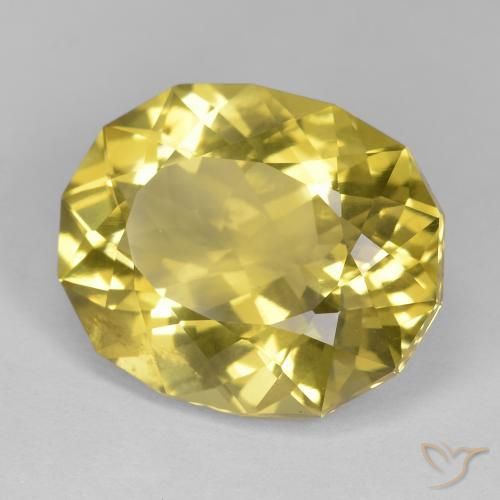 Quartzo Amarelo Mostarda Natural 17.24ct, Chique, VS