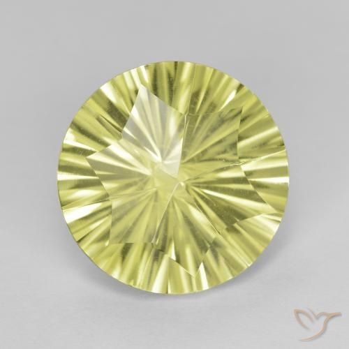 5.20ct Natural amarelo médio Quartzo, Redondo, VVS-VS
