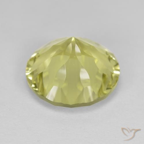 Quartzo amarelo médio Natural 5.42ct, Redondo, VVS