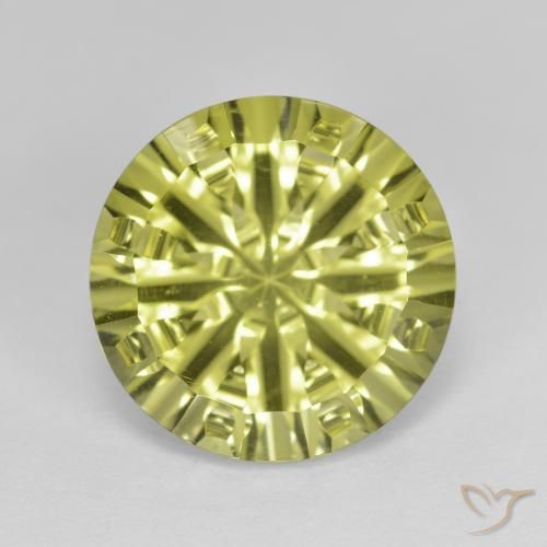 5.35ct Natural amarelo médio Quartzo, Redondo, VVS