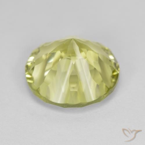 Quartzo Limão amarelo Natural 5.35ct, Redondo, VVS