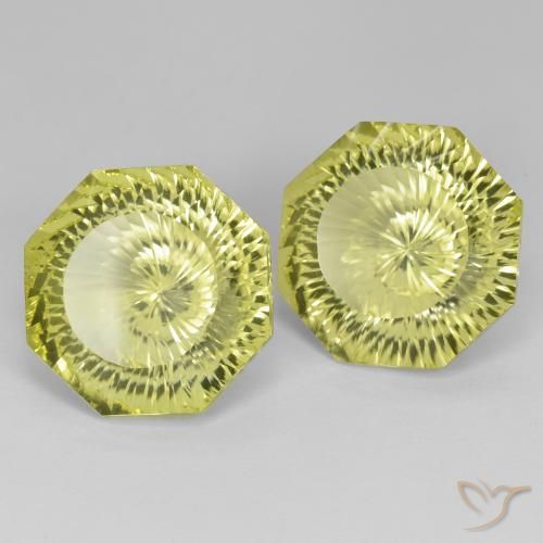 Pedras preciosas de Quartzo amarelo médio natural de 25.26 ct, Corte Octógono / Esmeralda, VVS-VS