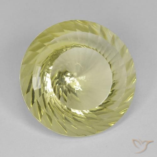 Quartzo amarelo médio Natural 10.17ct, Redondo, VVS-VS