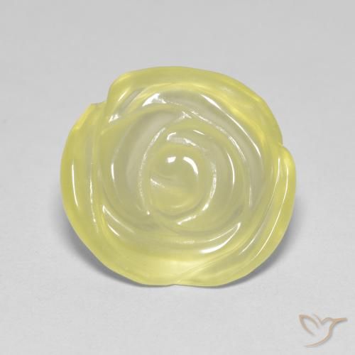 8.90ct Natural Lagoa Amarela Quartzo, Flor cortada, Transparente