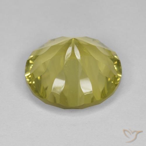 Quartzo amarelo médio Natural 5.41ct, Redondo, VVS
