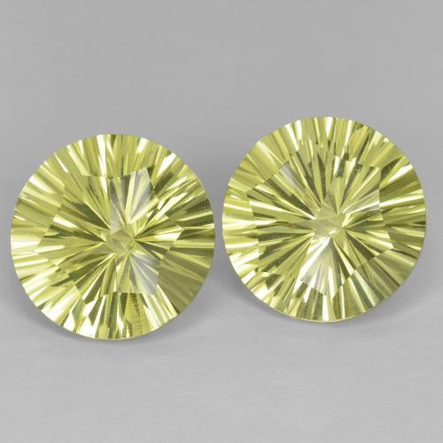 Pedras preciosas de quartzo amarelo natural de 10,03 ct, corte redondo, VVS-VS
