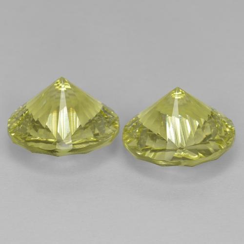 Pedras preciosas de quartzo amarelo natural de 10,03 ct, corte redondo, VVS-VS