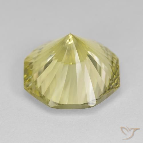 Quartzo amarelo médio Natural 9.14ct, Corte Octógono / Esmeralda, VVS