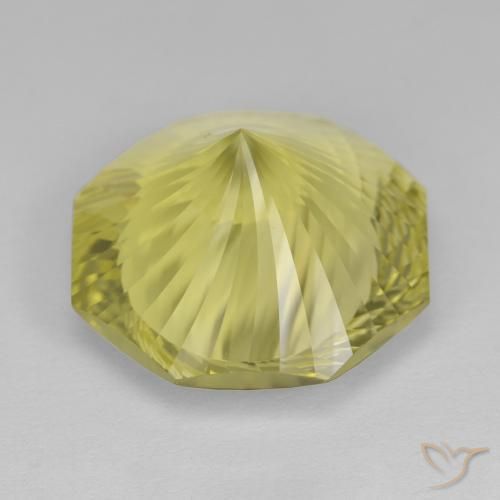 Quartzo Luz amarela Natural 12.79ct, Corte Octógono / Esmeralda, VVS