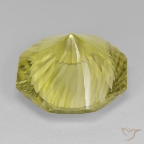 Quartzo Luz amarela Natural 19.09ct, Corte Octógono / Esmeralda, VVS