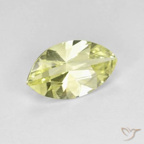 Quartzo Limão amarelo Natural 2.54ct, Marquesa, VVS