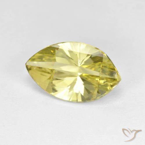 Quartzo Luz amarela Natural 2.84ct, Marquesa, VVS