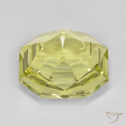 Quartzo Luz amarela Natural 13.24ct, Corte Octógono / Esmeralda, VVS