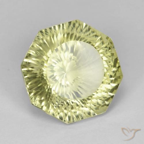 Quartzo Luz amarela Natural 8.93ct, Corte Octógono / Esmeralda, VVS