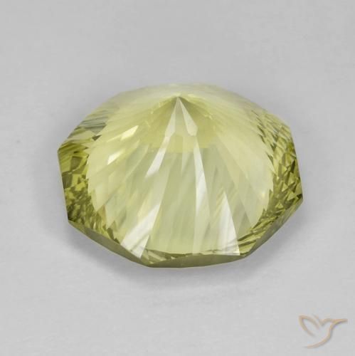 Quartzo Luz amarela Natural 8.93ct, Corte Octógono / Esmeralda, VVS