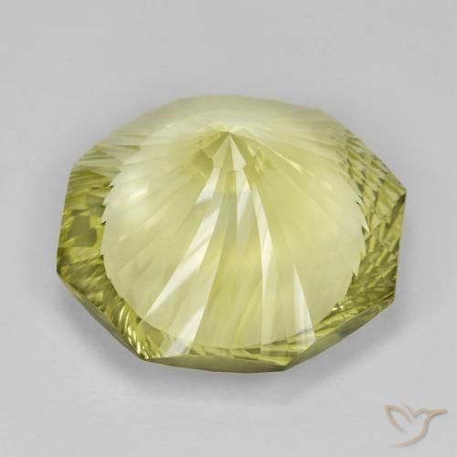 Quartzo amarelo médio Natural 18.31ct, Corte Octógono / Esmeralda, VVS