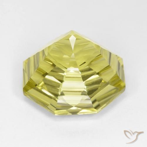 Quartzo amarelo médio Natural 14.53ct, Corte Octógono / Esmeralda, VVS