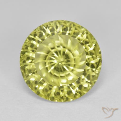 7.74ct Natural amarelo médio Quartzo, Redondo, VVS