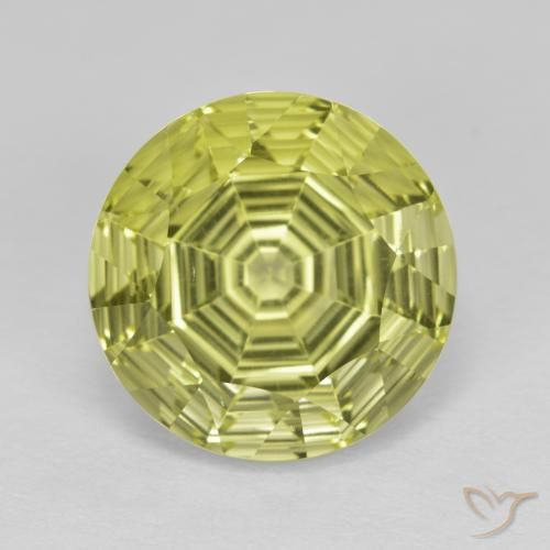 6.23ct Natural Limão amarelo Quartzo, Redondo, VVS