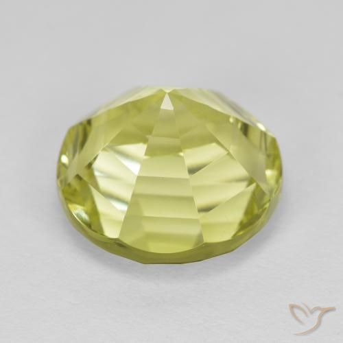 Quartzo Limão amarelo Natural 6.23ct, Redondo, VVS
