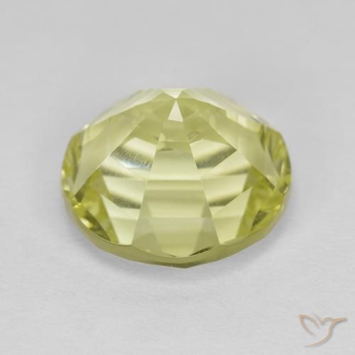 Quartzo amarelo médio Natural 5.64ct, Redondo, VVS