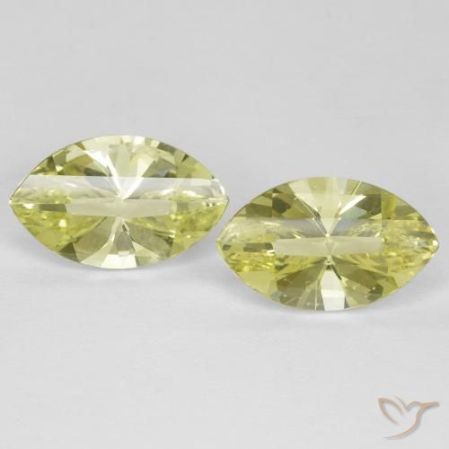 5.09ctw Natural amarelo médio Quartzo, Marquesa, VVS