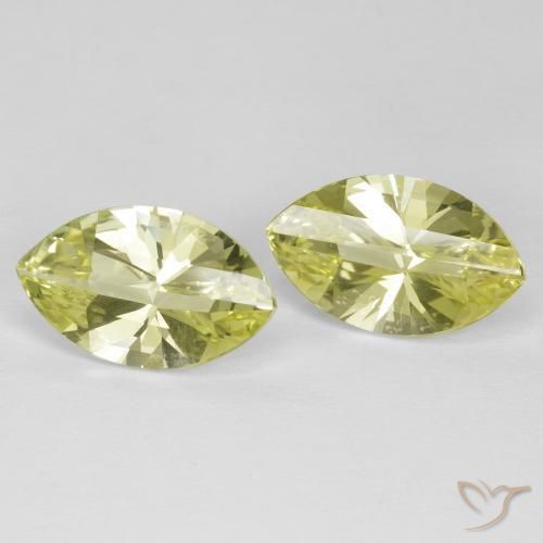 Pedras preciosas de Quartzo amarelo médio natural de 5.09 ct, Marquesa, VVS