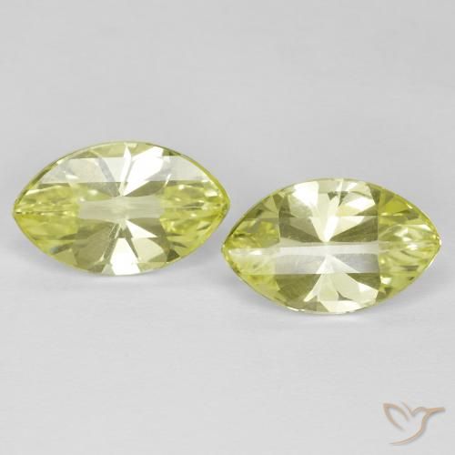 5.32ctw Natural Amarelo claro médio Quartzo, Marquesa, VVS
