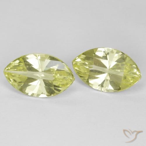 Pedras preciosas de Quartzo Amarelo claro médio natural de 5.32 ct, Marquesa, VVS