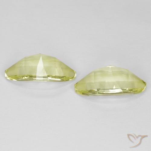 Pedras preciosas de Quartzo Amarelo esverdeado natural de 5.06 ct, Marquesa, VVS