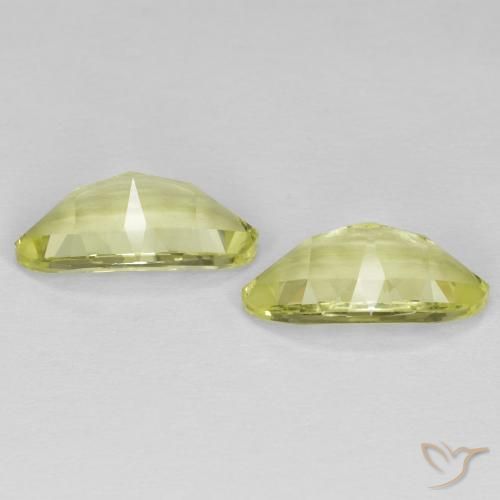 Pedras preciosas de Quartzo Amarelo esverdeado natural de 5.45 ct, Marquesa, VVS