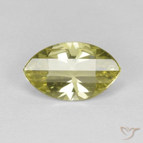 Quartzo Amarelo esverdeado Natural 2.71ct, Marquesa, VVS