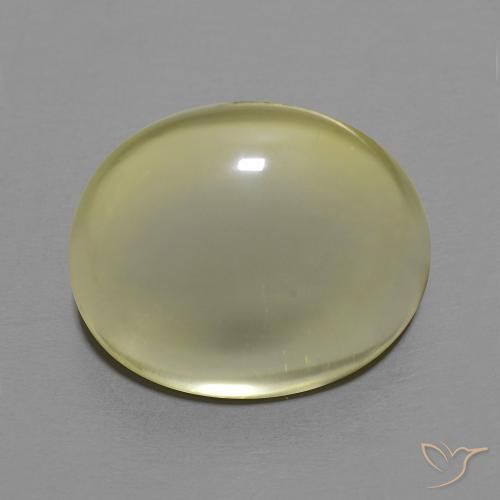 11.38ct Natural Luz amarela Quartzo, oval, Transparente