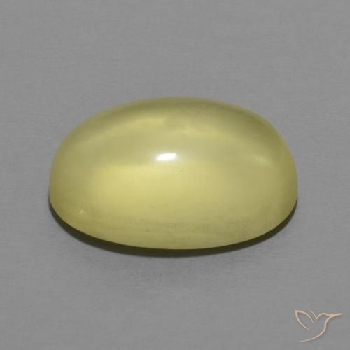 Quartzo amarelo médio Natural 6.92ct, oval, Transparente