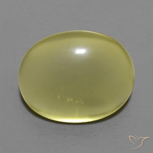 14.84ct Natural Amarelo esverdeado Quartzo, oval, Transparente