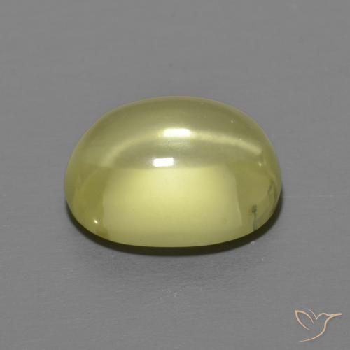 Quartzo Limão amarelo Natural 3.82ct, oval, Transparente