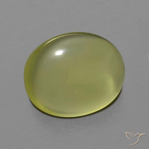 Quartzo Amarelo esverdeado Natural 6.23ct, oval, Transparente