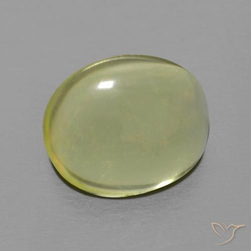 Quartzo Verde amarelo Natural 4.67ct, oval, Transparente
