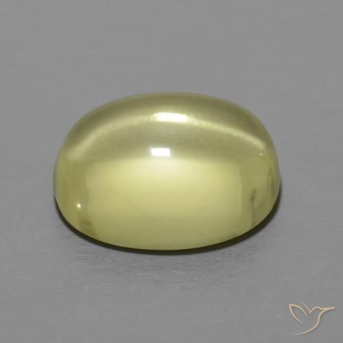 Quartzo Verde amarelo Natural 4.67ct, oval, Transparente