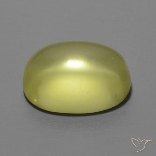 Quartzo amarelo médio Natural 11.59ct, oval, Transparente