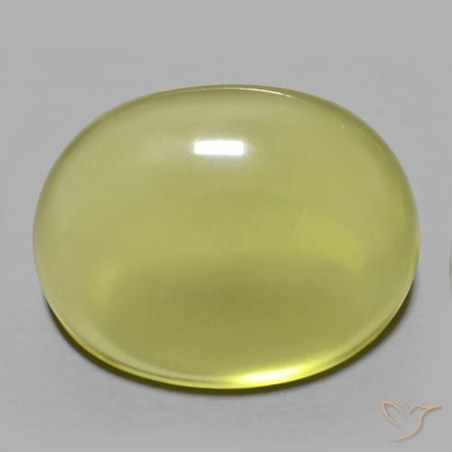 34.53ct Natural Amarelo esverdeado Quartzo, oval, Transparente