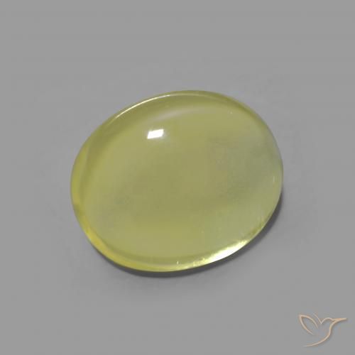 Quartzo Verde amarelo Natural 4.43ct, oval, Transparente