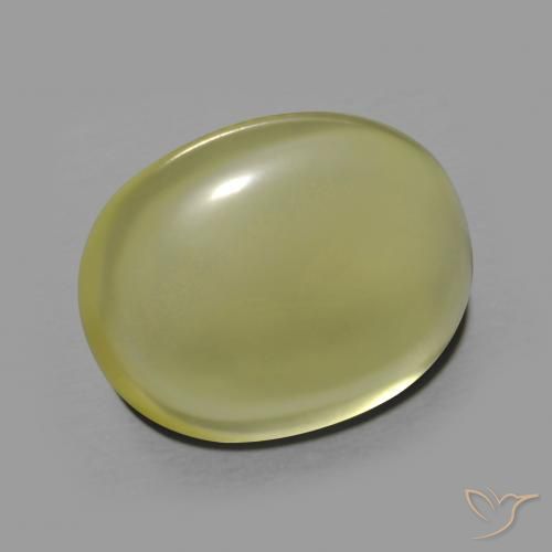 Quartzo amarelo médio Natural 10.90ct, oval, Transparente